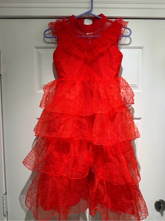Other - Red Layered Ruffle Party Dress for Girls
